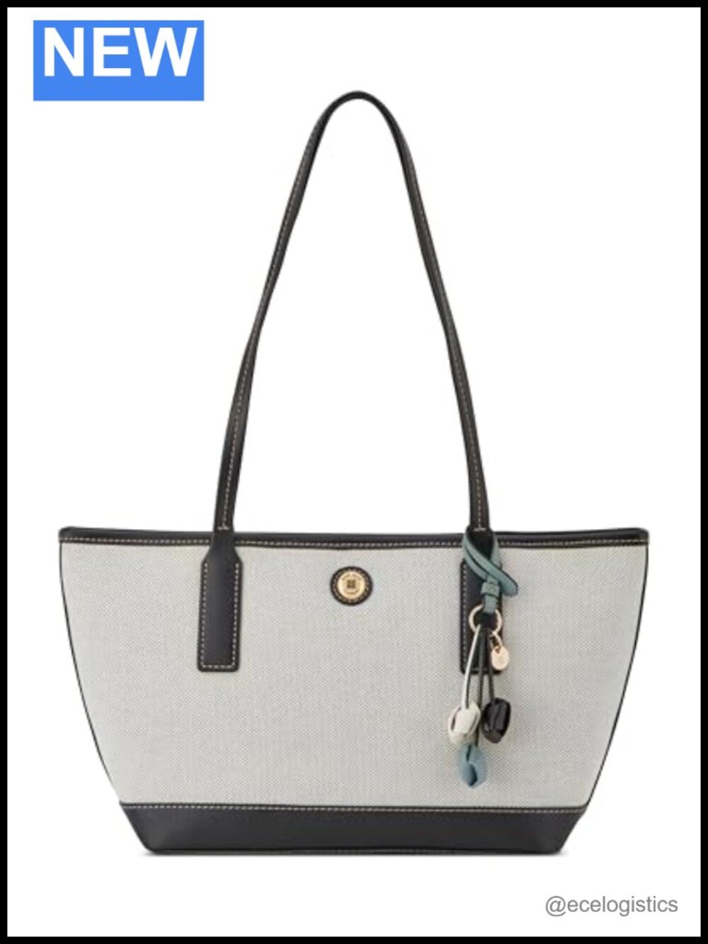 Nine West Faux Leather Satchel Shoulder Bag Shopper Purse Top Handle
